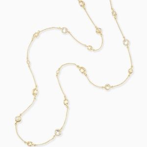 Kendra Scott Augie Necklace in Gold *missing one tiny stone*